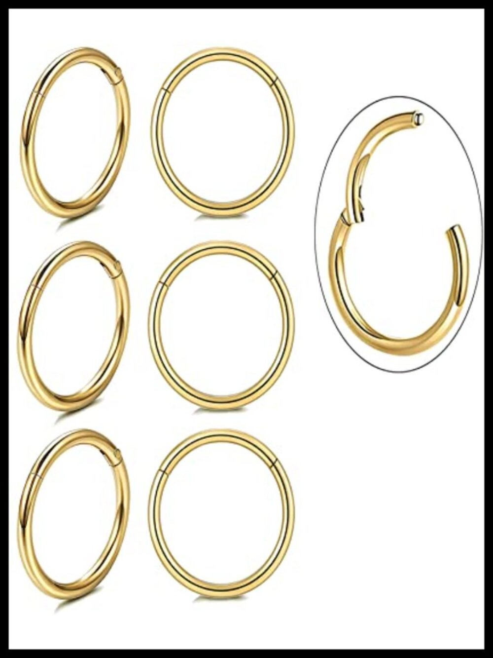 Dainty 18k Real Gold Plated Surgical Steel Huggie Hoop Earrings
